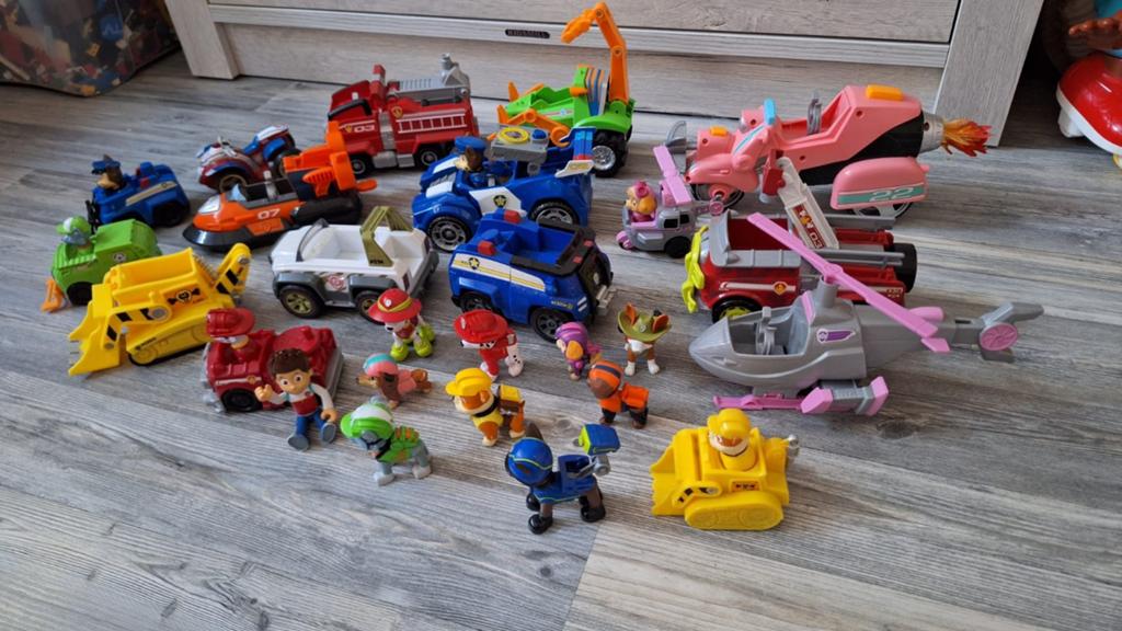 Paw Patrol voertuigen, Ophalen, Gebruikt