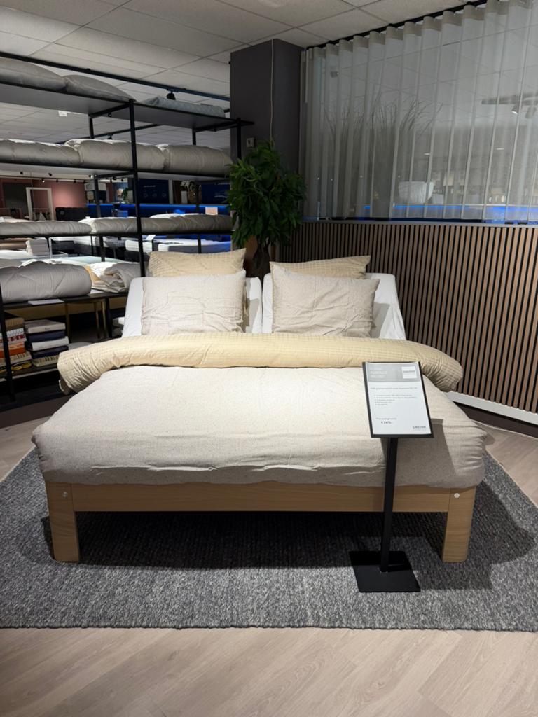 SPLINTERNIEUWE Auping Auronde 1500 180/210 Elektrisch! -40%, 210 cm, Ophalen of Verzenden, 180 cm, Hout