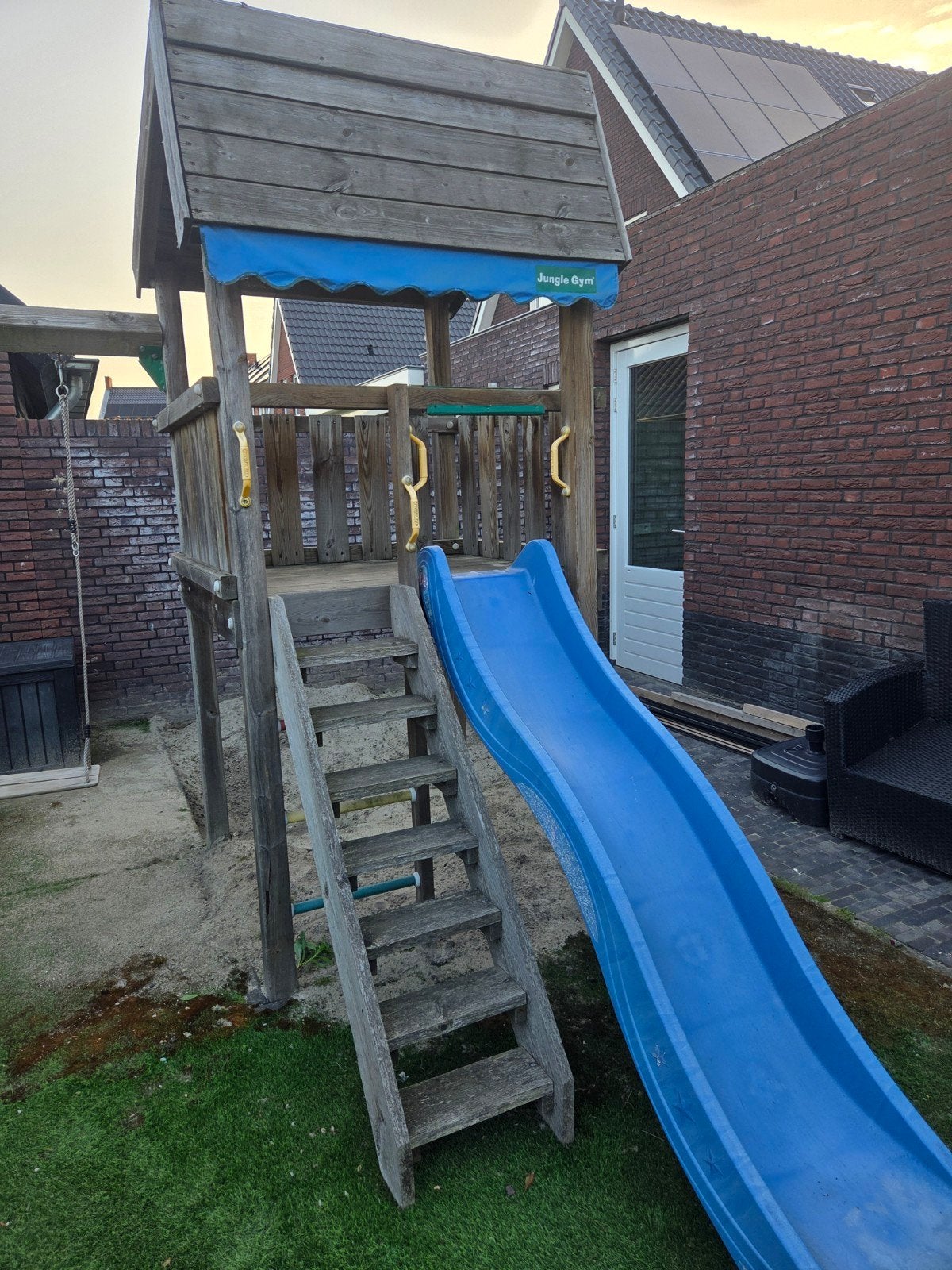 Jungle Gym Speeltoestel met Glijbaan en Schommel, Ophalen, Gebruikt, Schommel