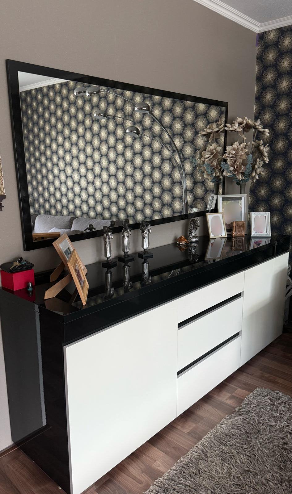 Complete Meubel Zwart en Wit Glans, Ophalen