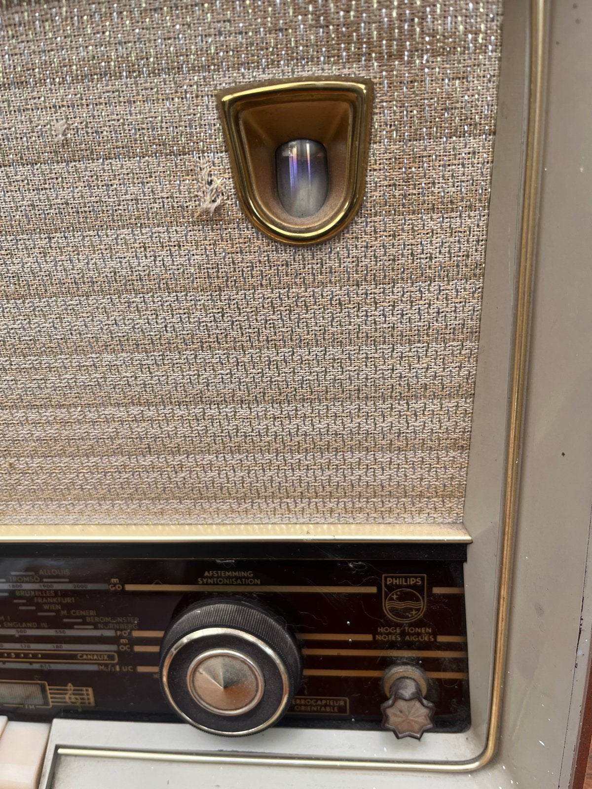 Oude Philips radio - Vintage buizenradio, Ophalen of Verzenden, Gebruikt, Radio