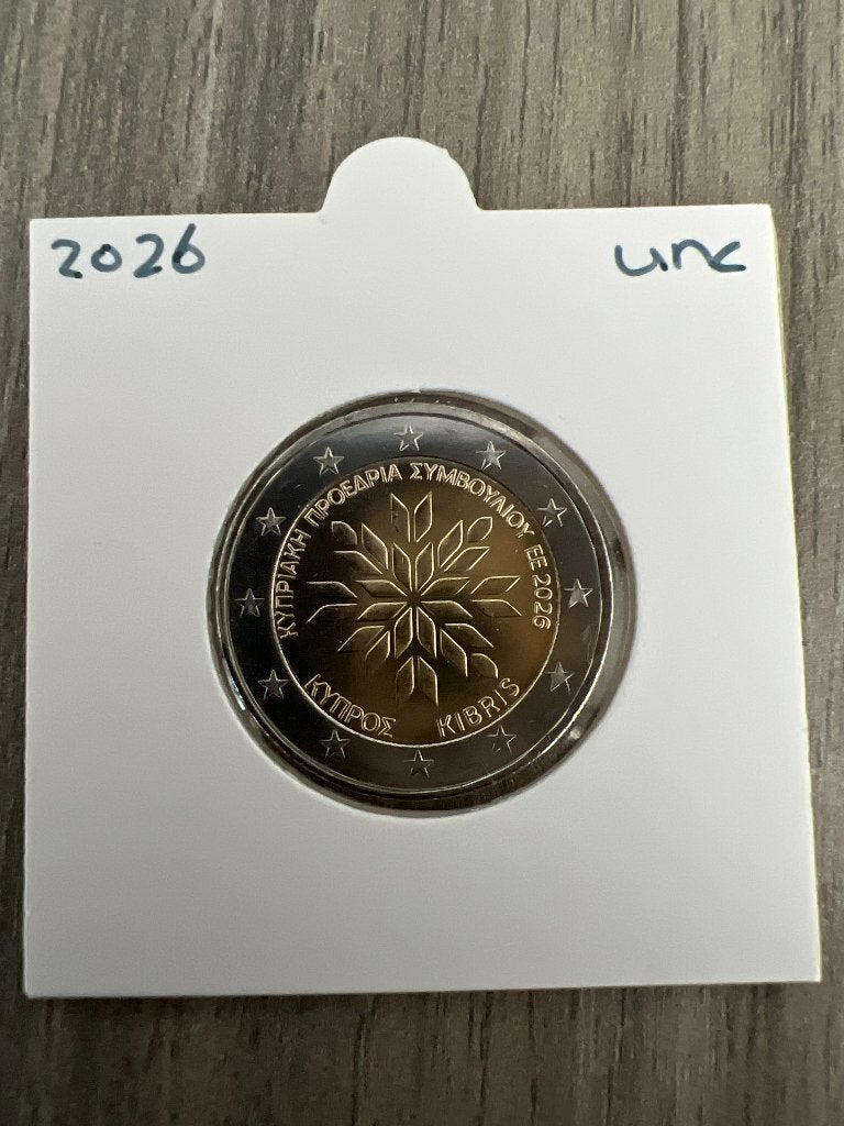 2 Euro Cyprus 2026  Voorzitterschap EU (UNC), Postzegels en Munten, Munten | Europa | Euromunten, Ophalen of Verzenden, Cyprus