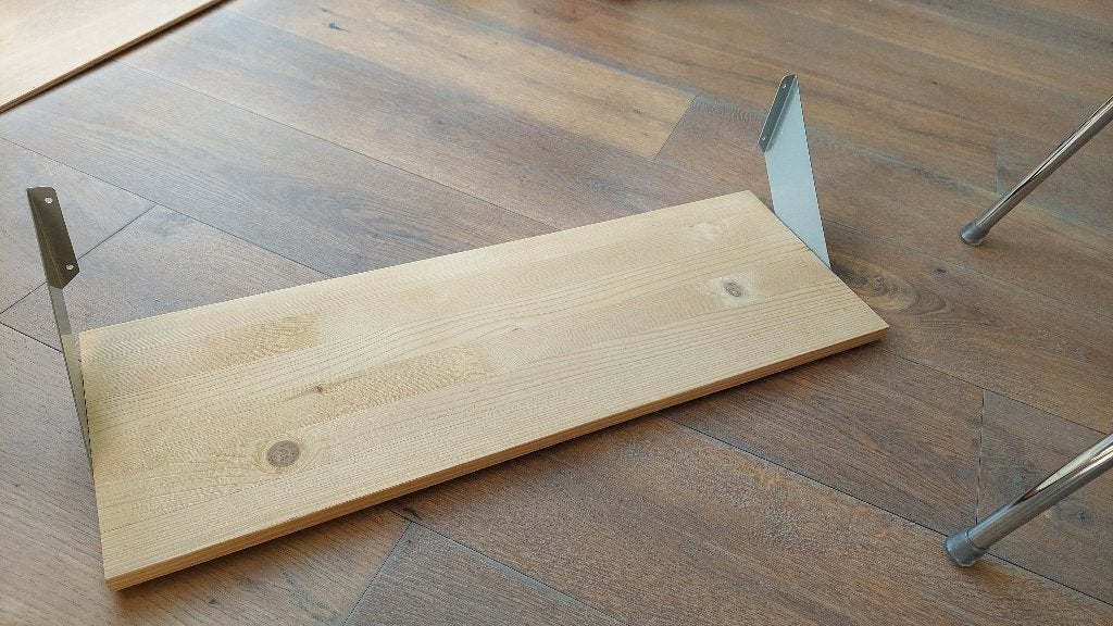 Wandplank massief hout Ikea, Ophalen, Gebruikt