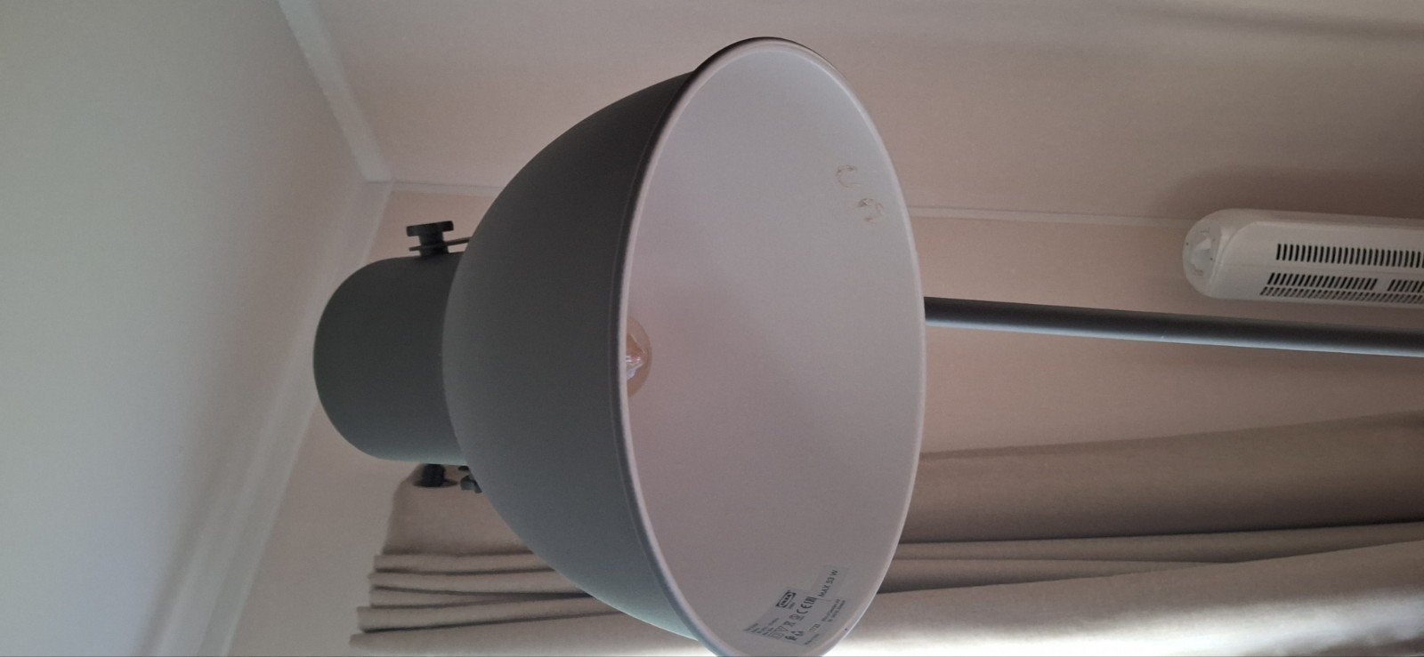 GRIJZE  Vloerlamp met Verstelbare Kap in goede staat !!!, Ophalen, Zo goed als nieuw, 150 tot 200 cm