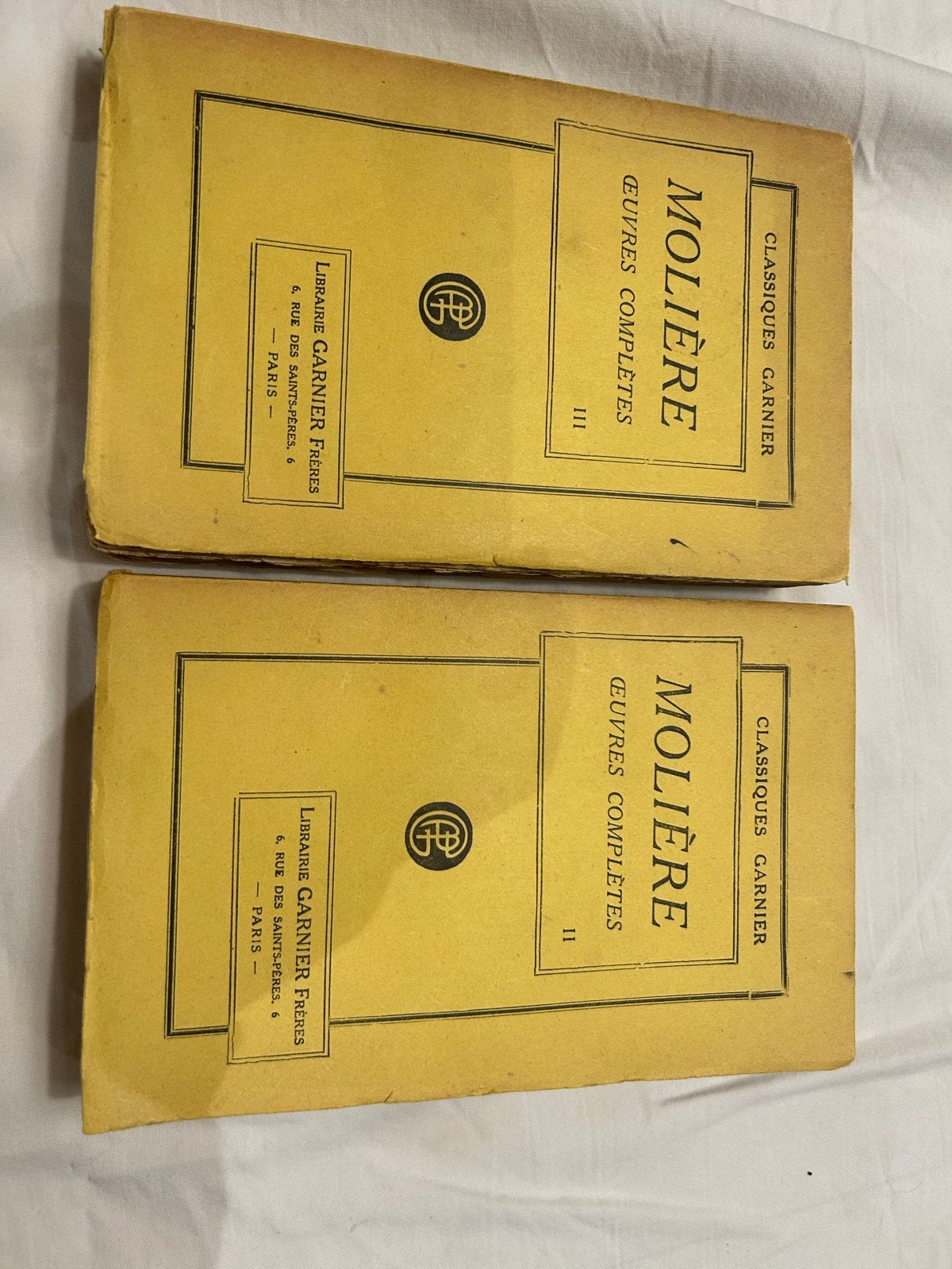 Molière complete werken - 2 oude delen (Frans), Ophalen of Verzenden, Gelezen, Europa overig