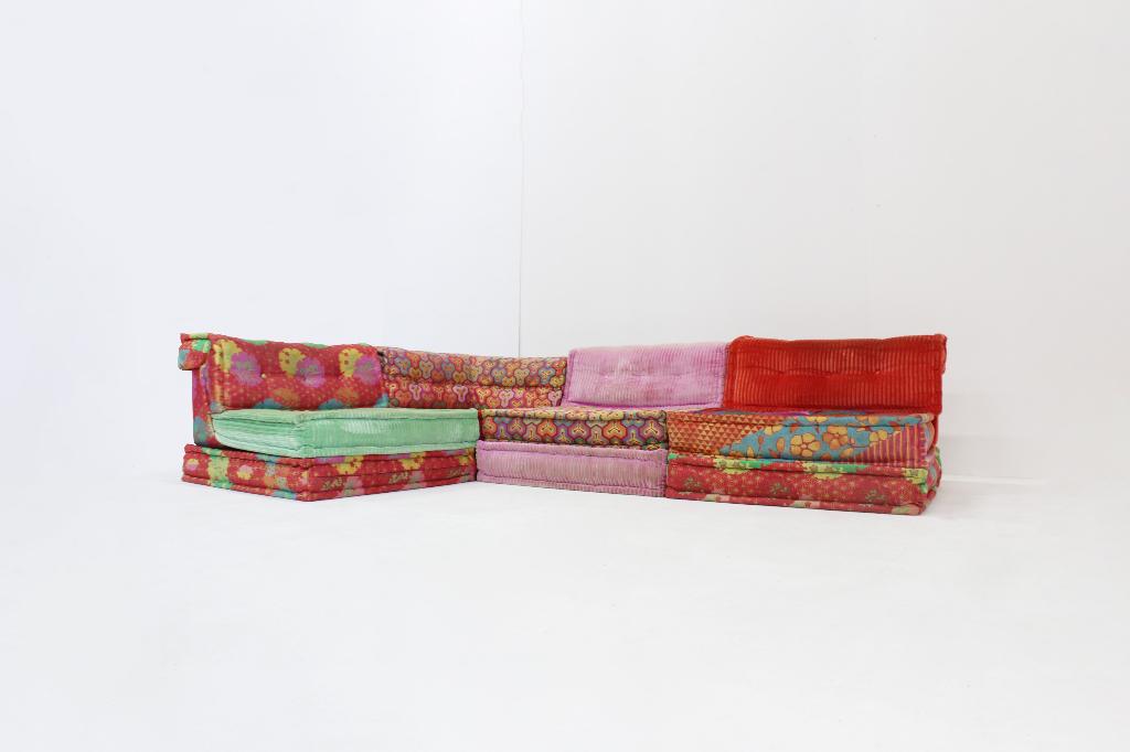 Roche Bobois Mah Jong sofa Kenzo Takada  12 delen, Gebruikt, 300 cm of meer, Ophalen of Verzenden, Vierpersoons of meer