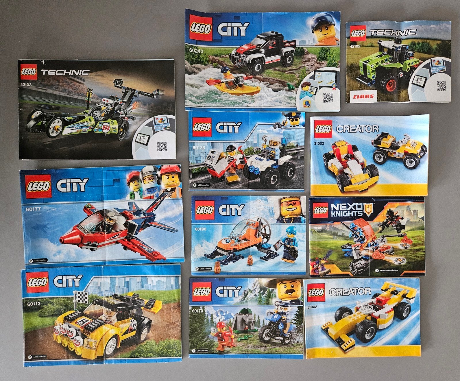 Diverse LEGO instructieboekjes (City, Technic, Creator), Ophalen of Verzenden, Gebruikt, Overige typen, Lego