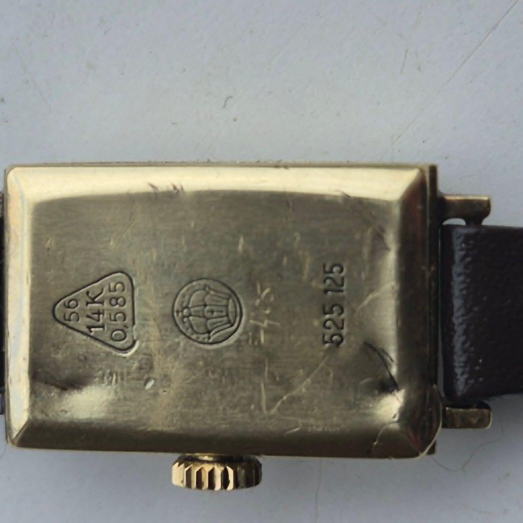 vintage gouden dames horloge, Overige merken, Gebruikt, Ophalen of Verzenden, Goud