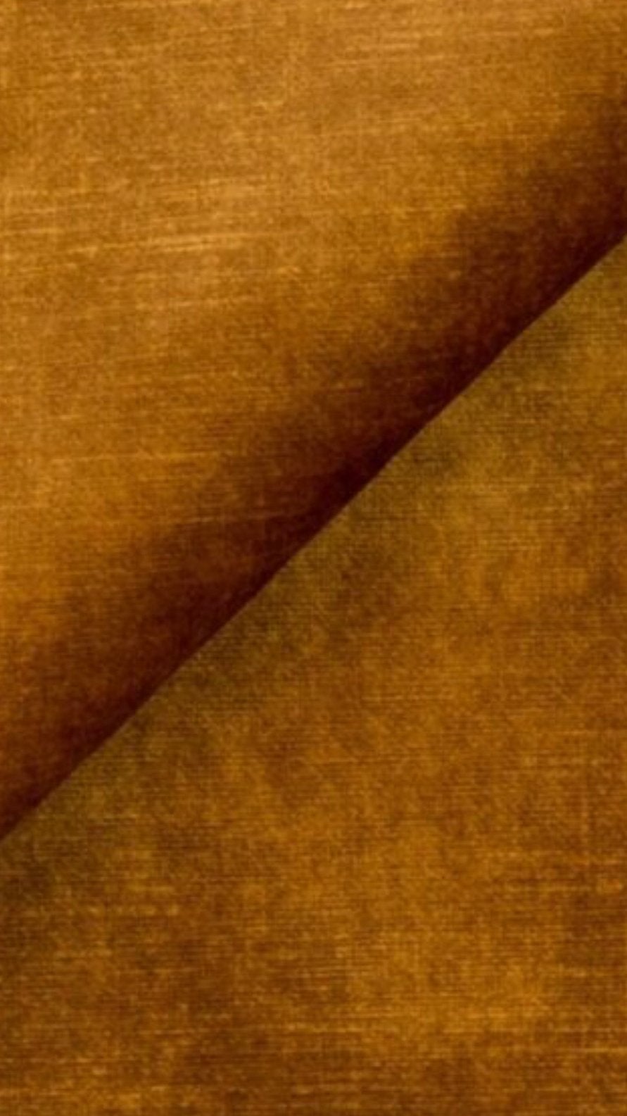 Meubelstof velvet donker goud, Ophalen of Verzenden, Nieuw, Geel, Polyester
