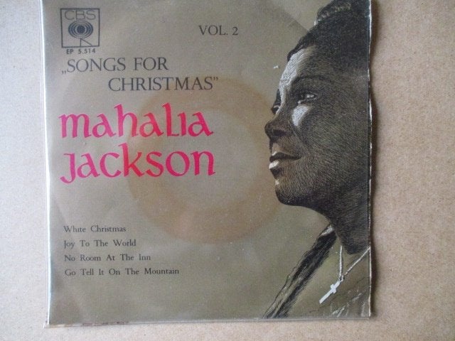 s2716 mahalia jackson - songs for christmas, Cd's en Dvd's, Vinyl Singles, Ophalen, Gebruikt, Overige genres, 7 inch