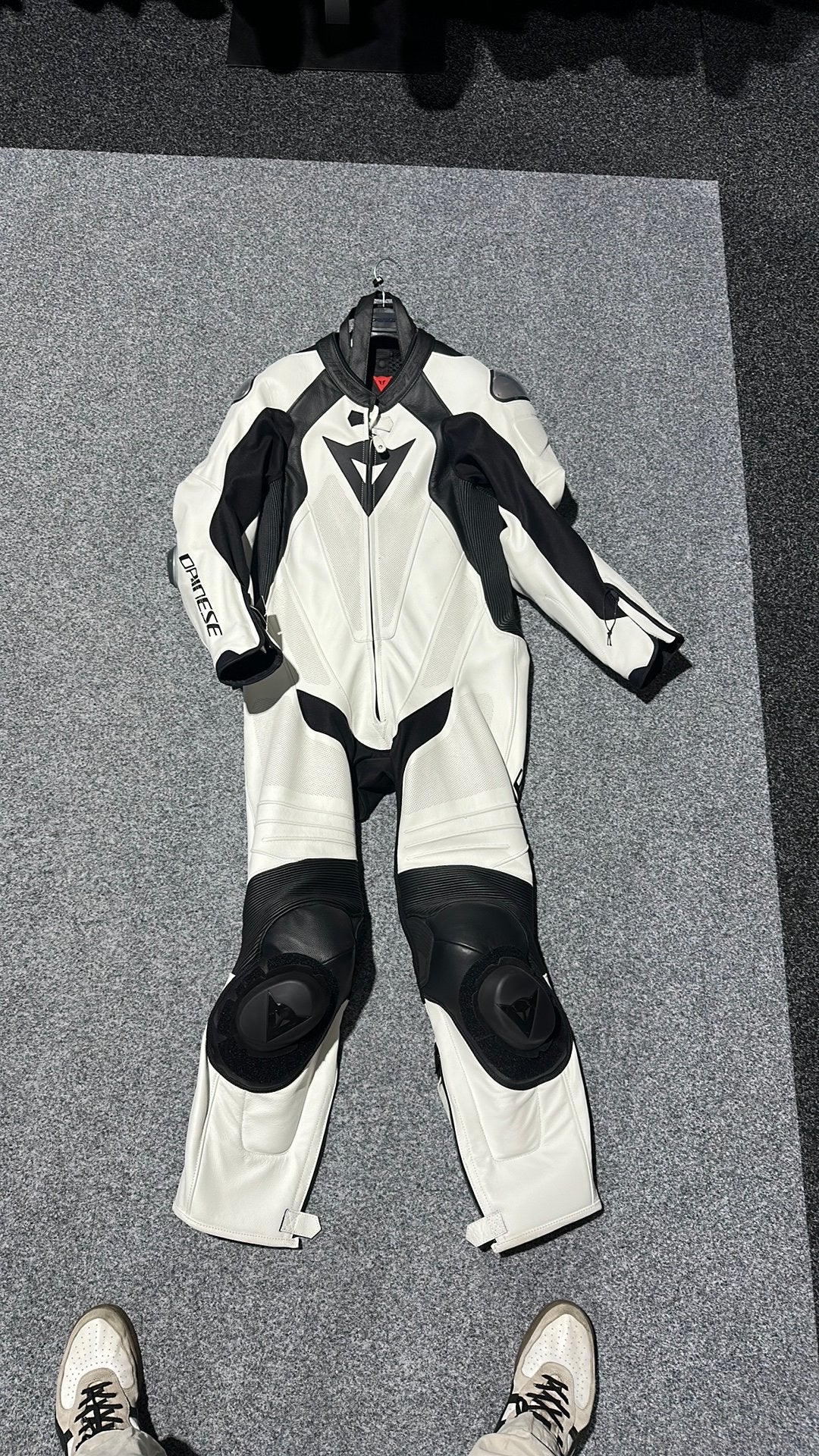 Eendelig overal Leer Dainese Laguna Seca 5 maat 54. ZwartWit, Ophalen, Tweedehands, Heren, Overall