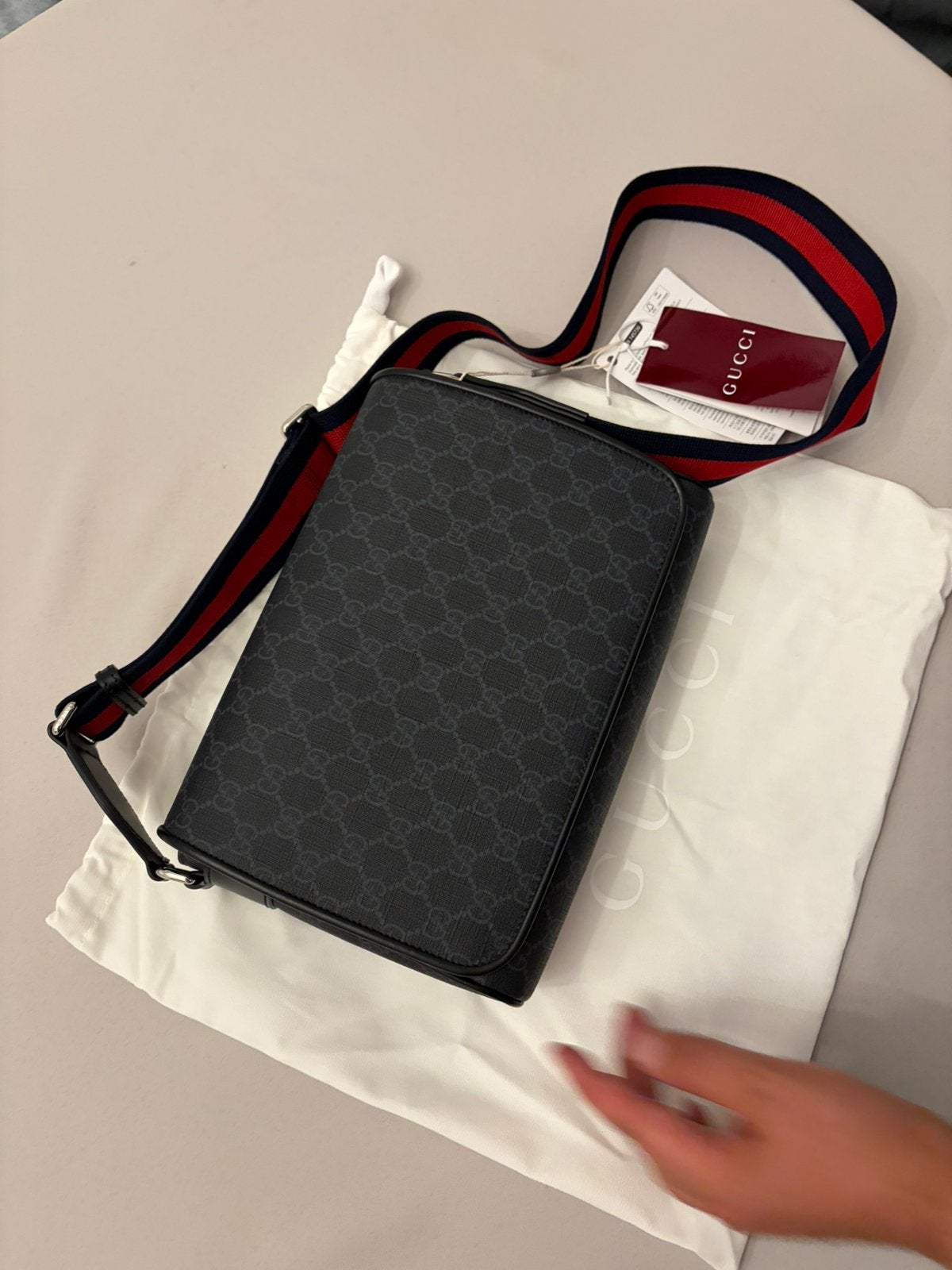 Gucci heren crossbody nieuw, Ophalen of Verzenden, Nieuw, Zwart
