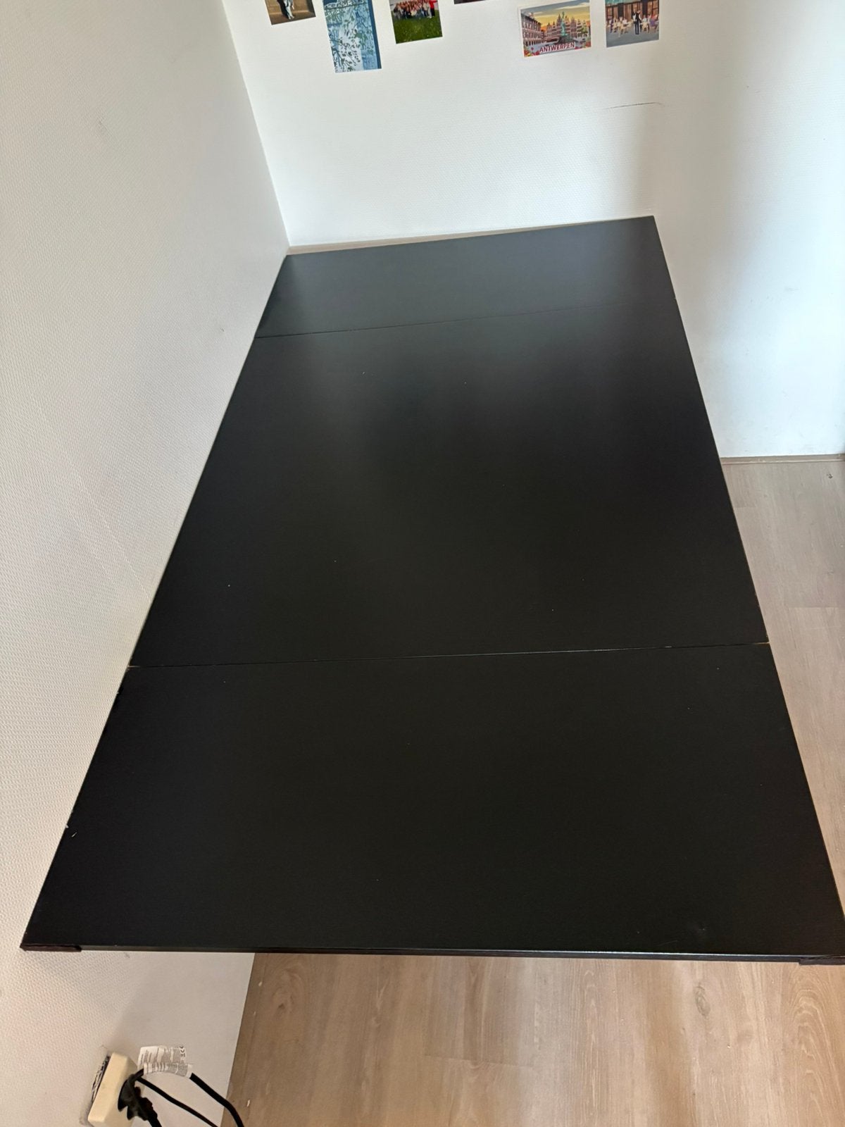 Uitschuifbare Ikea eettafel, Ophalen, Gebruikt, 50 tot 100 cm, Vijf personen of meer