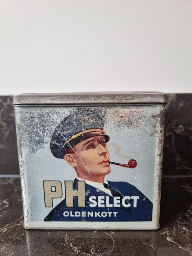 Vintage PH Select Oldenkott Pijptabak Blik - 250 gram, Ophalen of Verzenden, Gebruikt, Overige, Overige merken