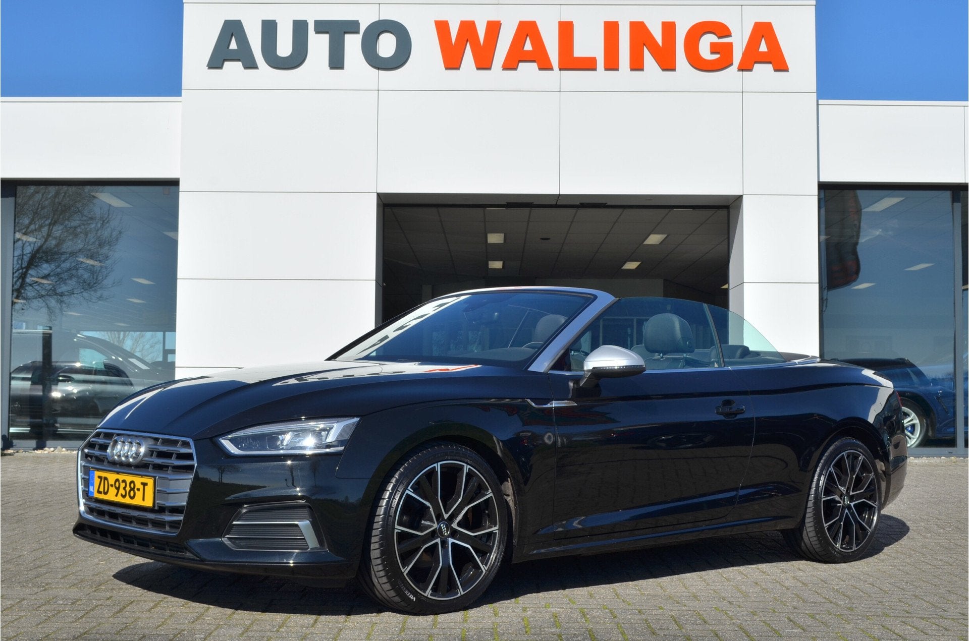 Audi A5 Cabriolet 2.0 TFSI MHEV 191pk Sport Pro Line S Camer, Auto's, Audi, Gebruikt, 4 stoelen, Zwart, Bedrijf