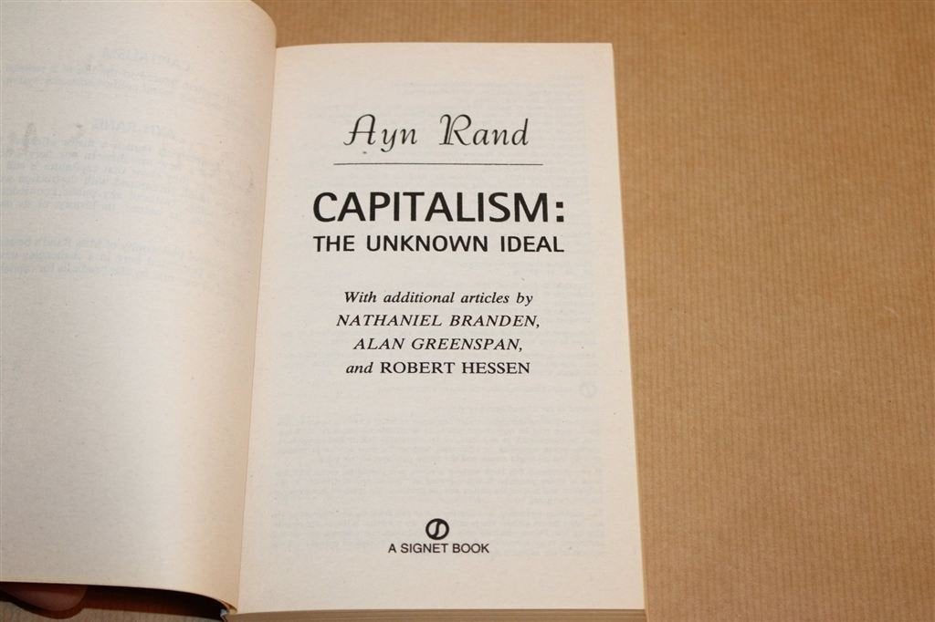 Capitalism the Unknown Ideal — Rand, met Alan Greenspan, Ophalen of Verzenden, Zo goed als nieuw, Nederland