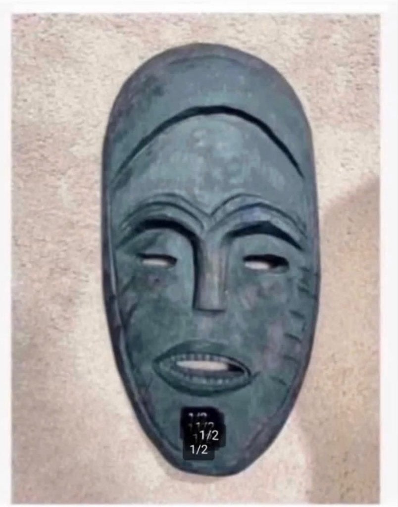 Mooi Houten masker, Afrika, 32 cm, Ophalen of Verzenden