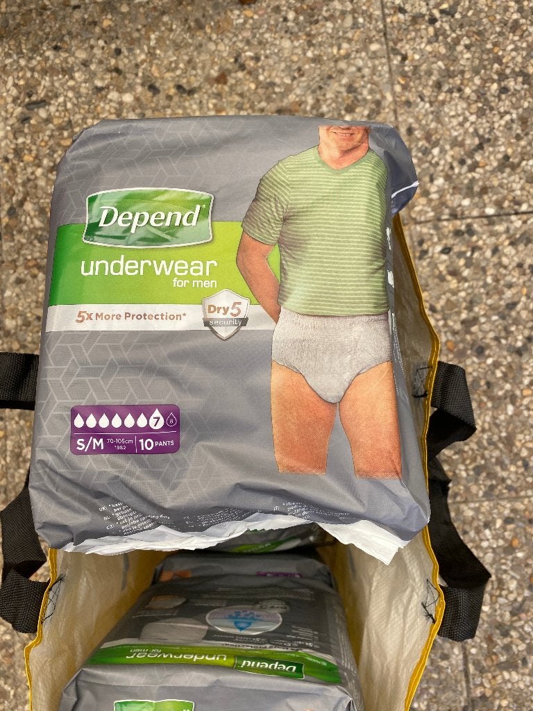 TKA: Depend Underwear for Men, maat S/M, 8x, Ophalen of Verzenden, Nieuw