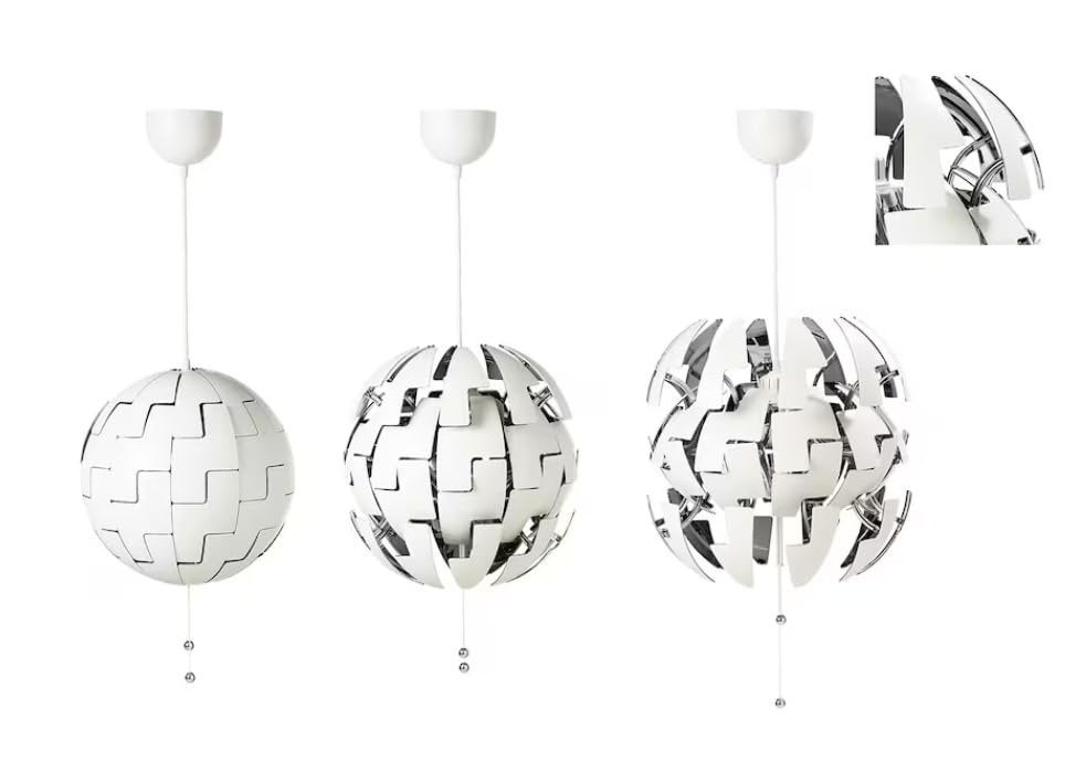 Ikea PS Hanglamp, Ophalen of Verzenden, Gebruikt, Kunststof, E27 (groot)