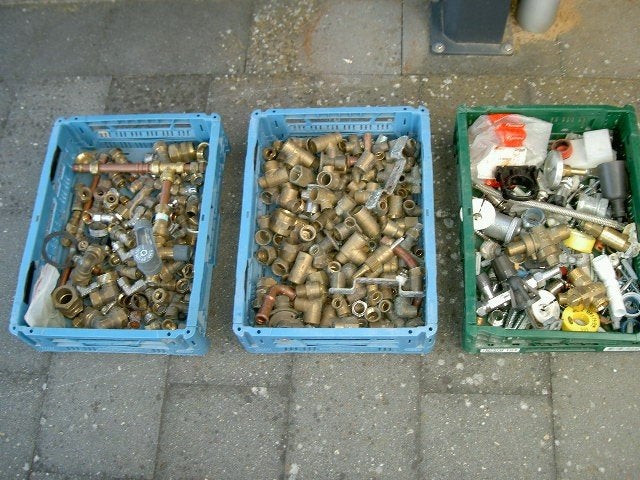 Soldeer en knel koppelingen , ,en Verwarmings onderdelen., Ophalen, Nieuw, Koper of Messing