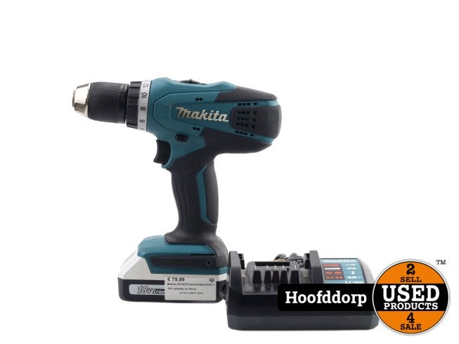Makita DF547D Schroefmachine + 18V oplader en Accu