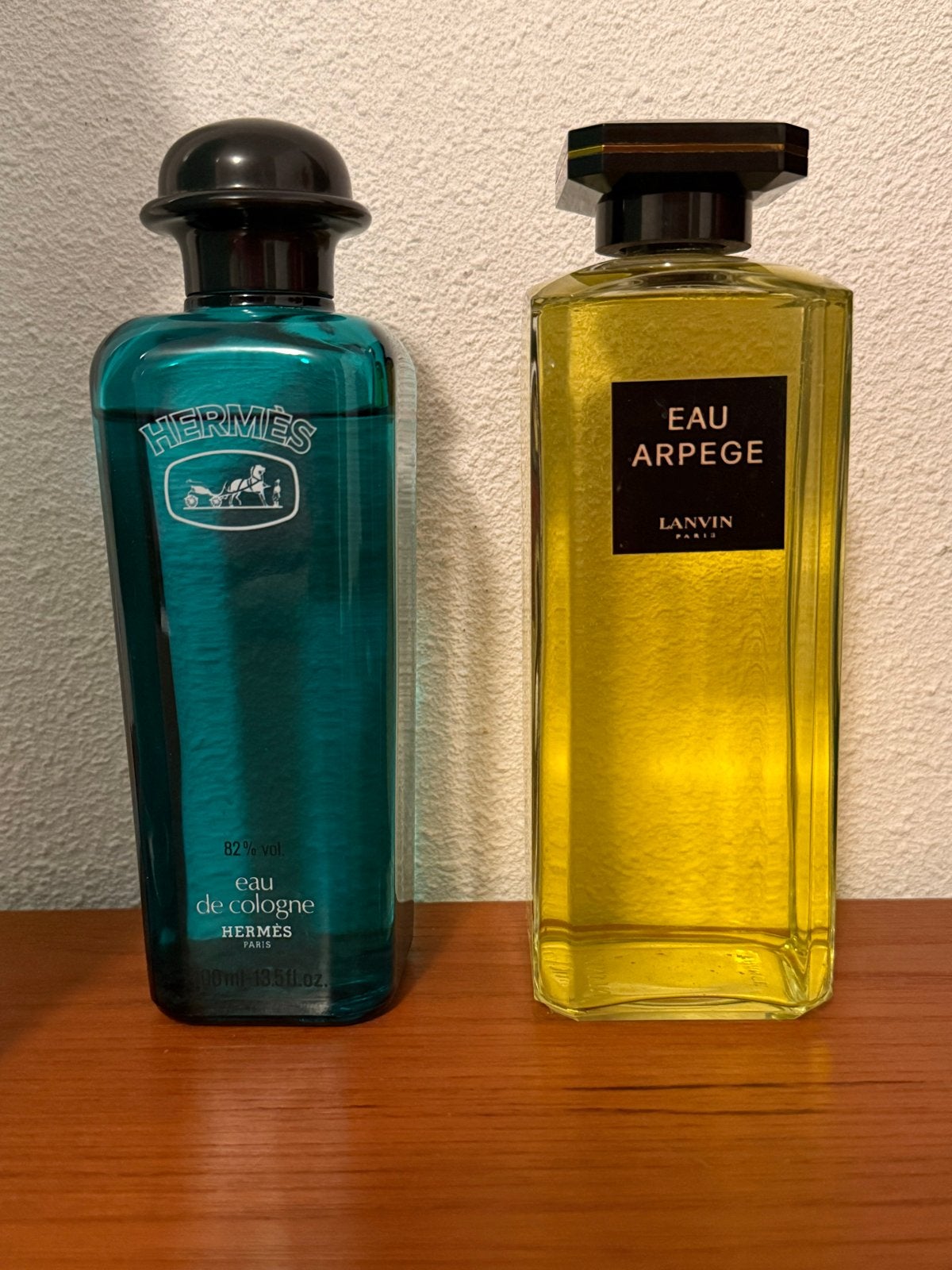 Factice reclame flessen: Hermès Eau de Cologne & Lanvin Arpè, Ophalen of Verzenden, Zo goed als nieuw