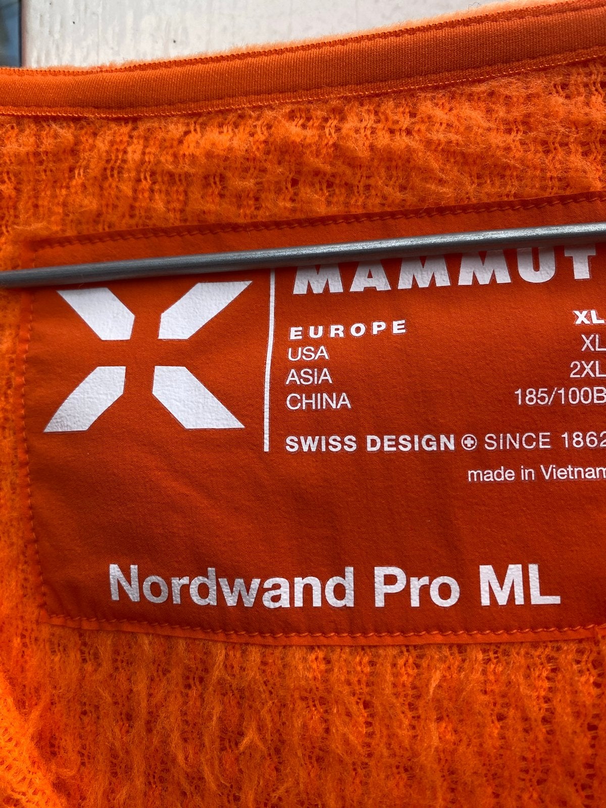 Mammut Nordwand Pro ML Eiger Extreme Fleece Hoodie Oranje, Kleding | Dames, Wintersportkleding, Ophalen of Verzenden, Zo goed als nieuw