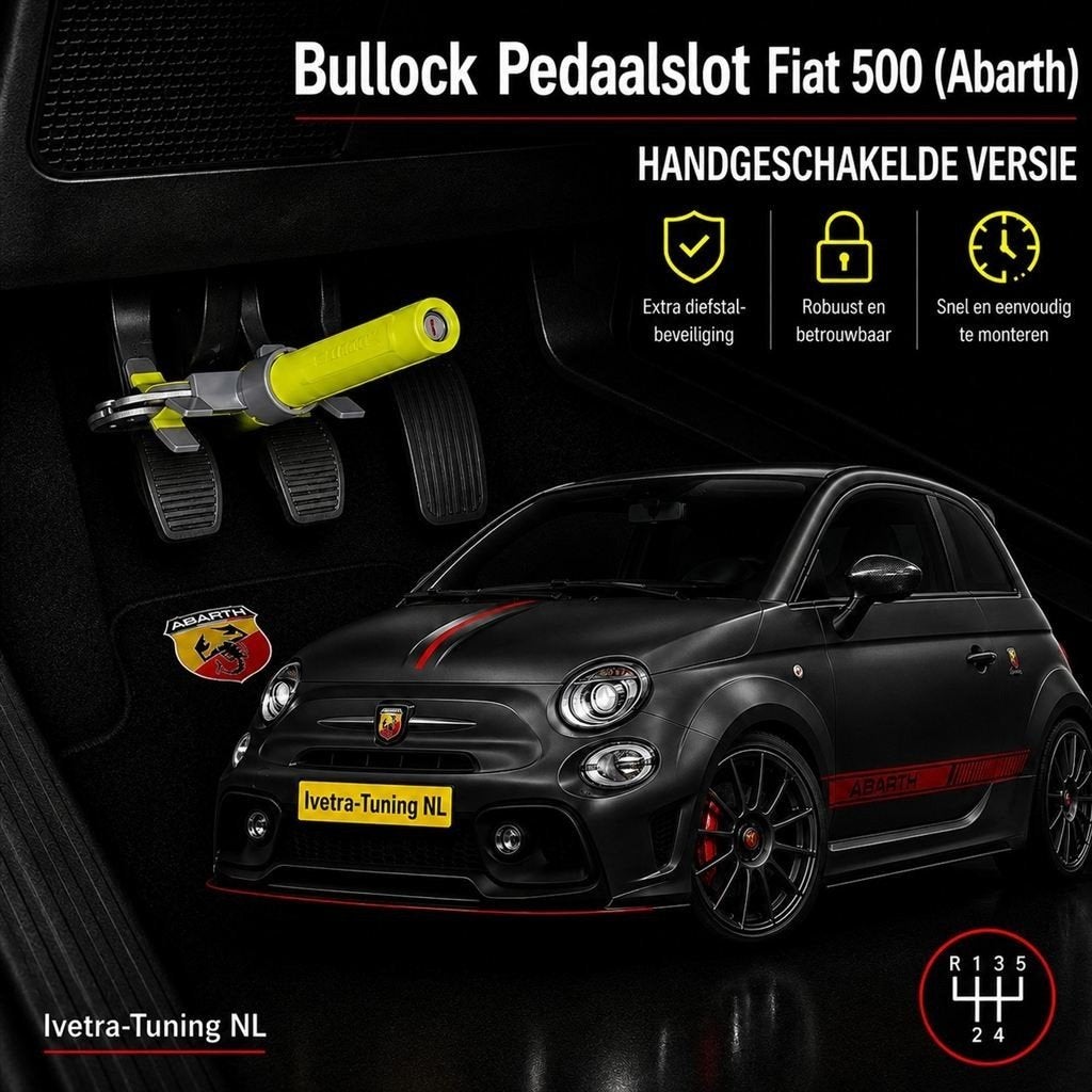 Pedaalslot Fiat 500 | Pedaalslot Fiat 500X | Fiat 500 Abarth, Ophalen of Verzenden, Info@ivetra-tuning.nl | www.ivetra-tuning.nl