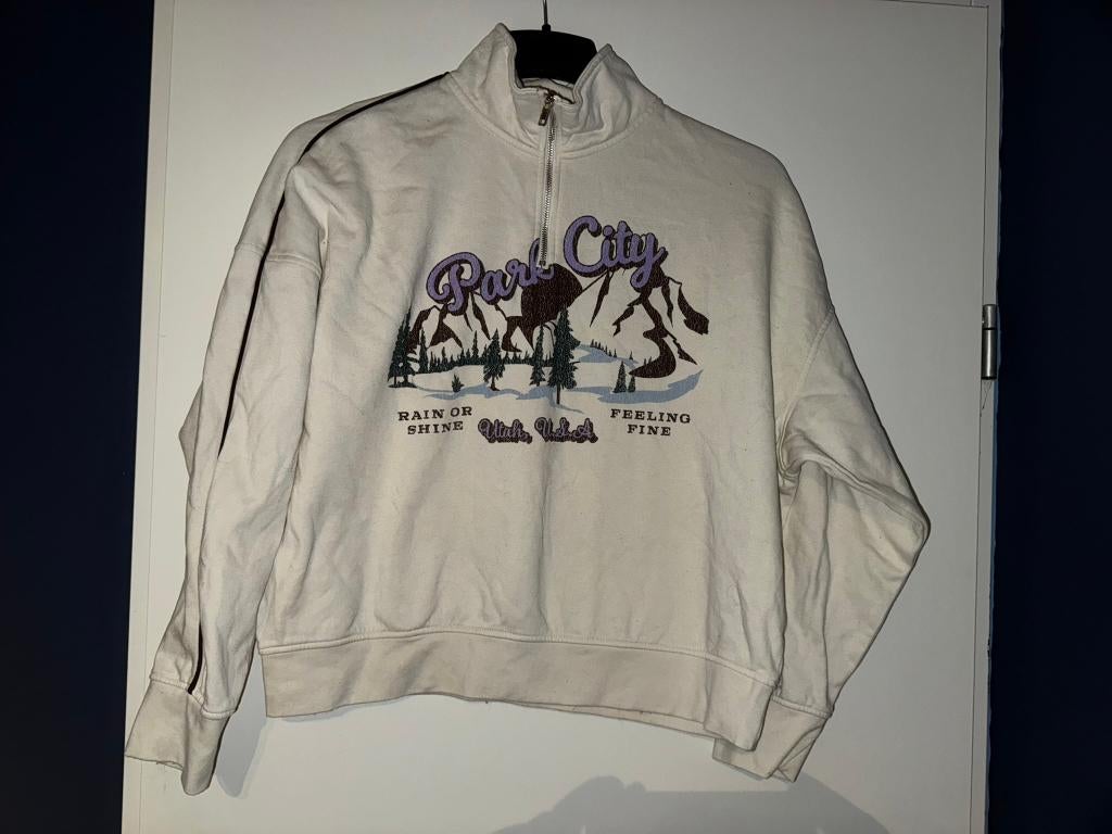 H&m trui sweater M off white, Verzenden, Gedragen, Maat 38/40 (M), Wit