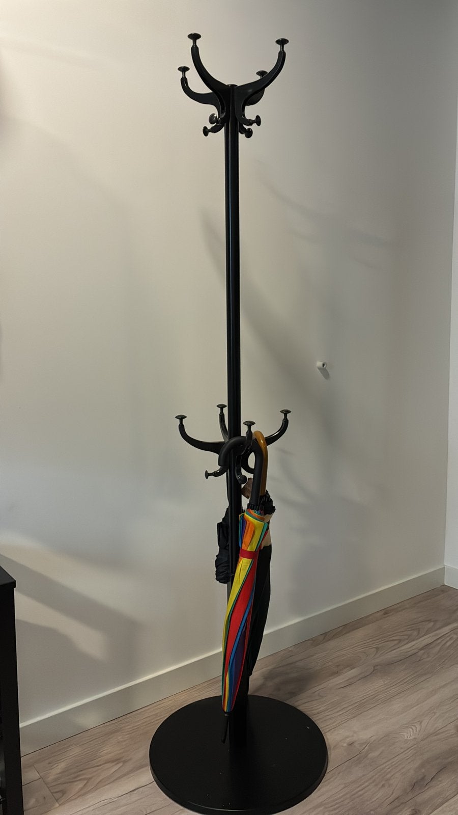 IKEA Black coat rack, Wandkapstok, 100 tot 150 cm, Ophalen of Verzenden, Zo goed als nieuw