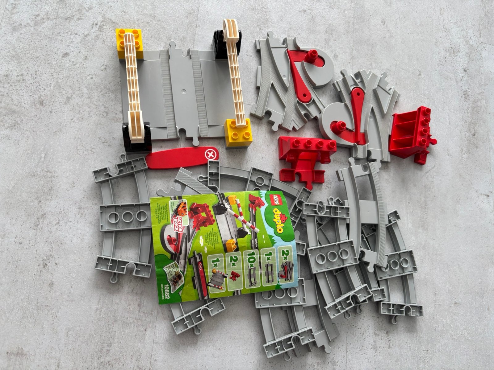 Lego duplo 10882 extra trein rails set, Ophalen, Zo goed als nieuw