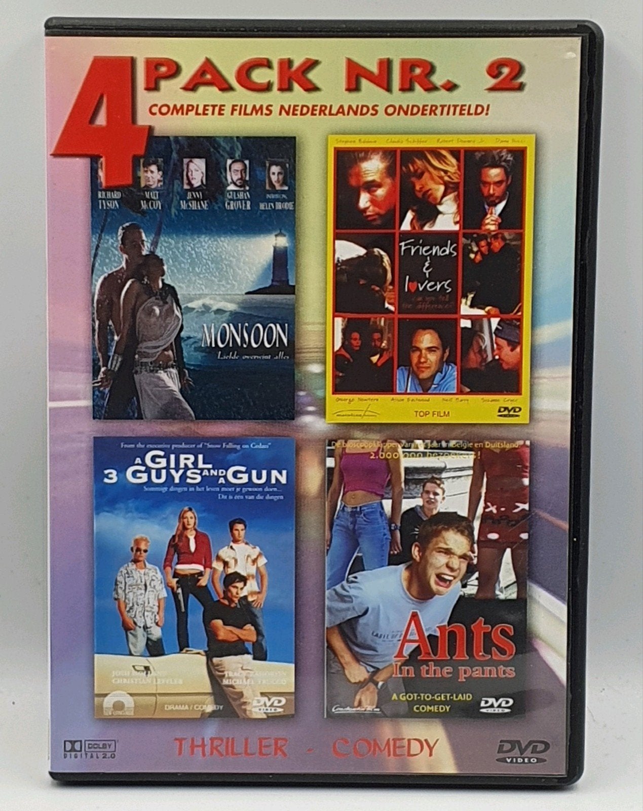 4 Pack Nr. 2 DVD: Monsoon, Friends & Lovers, A Girl, Nederlands, Overige genres, Ophalen of Verzenden, Vanaf 12 jaar