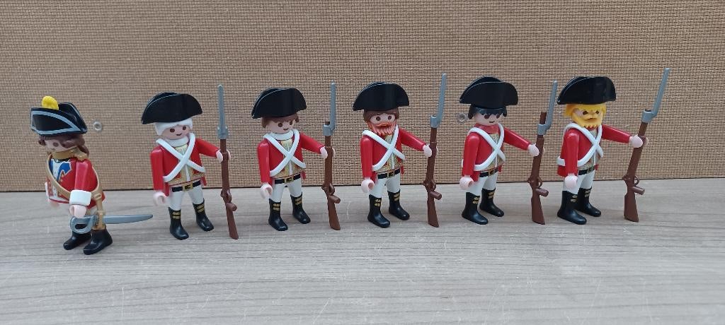 playmobil  Engelse soldaten / redcoats, Ophalen of Verzenden, Gebruikt, Los playmobil