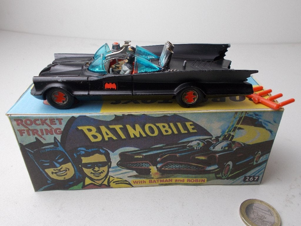 1966 Corgi Toys 267 BATMOBILE (ZELDZAME) MAT VERSIE! I.g.st, Ophalen of Verzenden, Zo goed als nieuw, Auto, Corgi