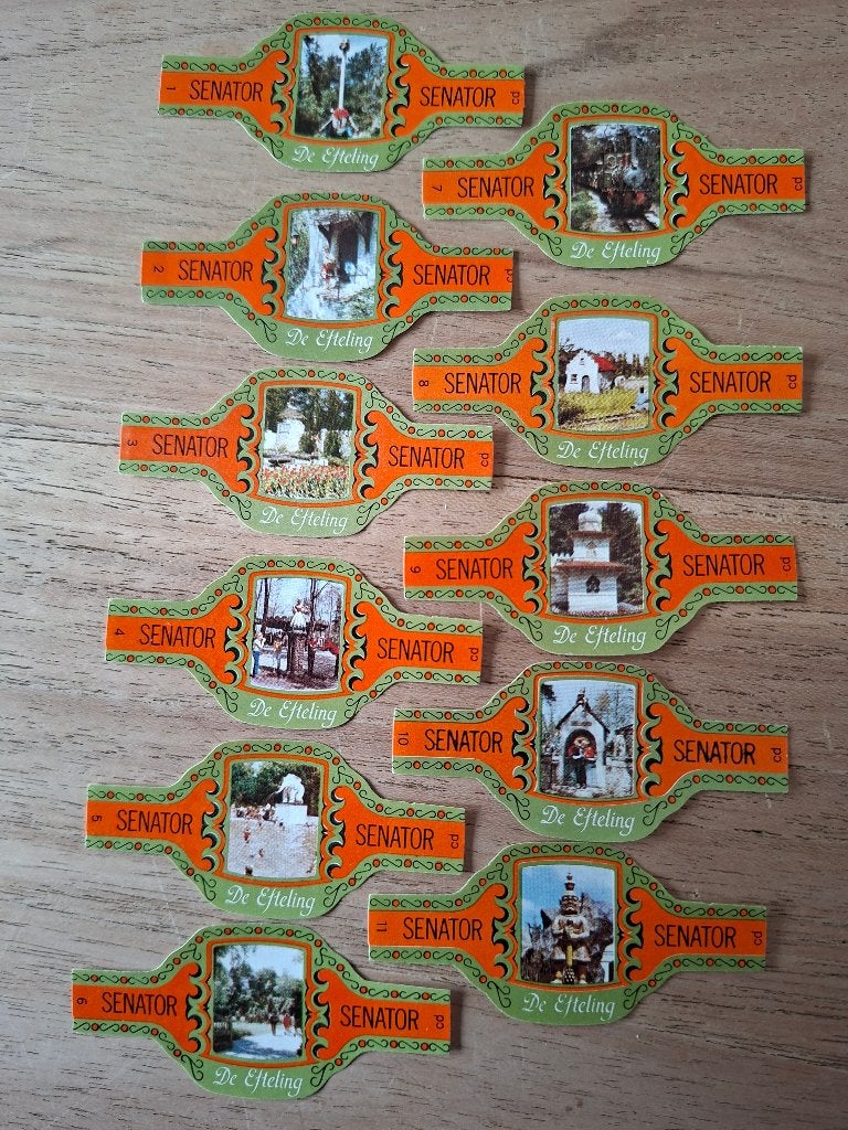 Serie sigaren bandjes de Efteling, Verzamelen, Ophalen of Verzenden, Gebruikt, Sigarenbandjes