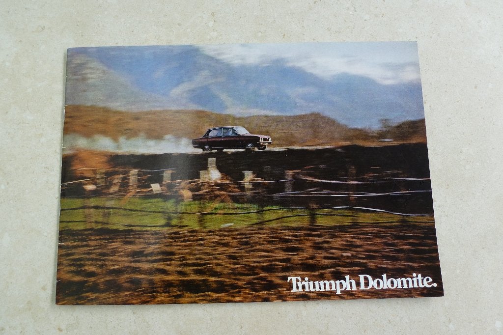 Triumph Dolomite folder 1972, Boeken, Auto's | Folders en Tijdschriften, Ophalen of Verzenden, Zo goed als nieuw, Overige merken