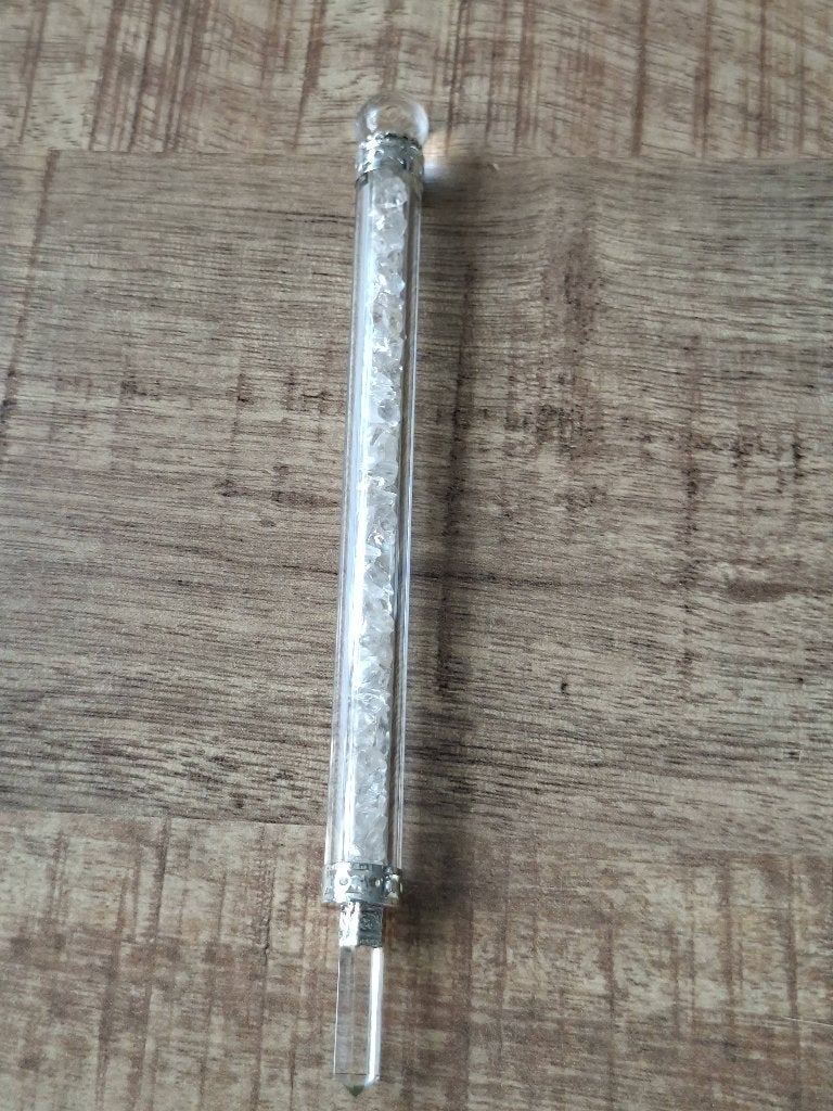Healing stick met bergkristal steentjes, Boeken, Ophalen of Verzenden, Nieuw, Spiritualiteit algemeen, Overige typen