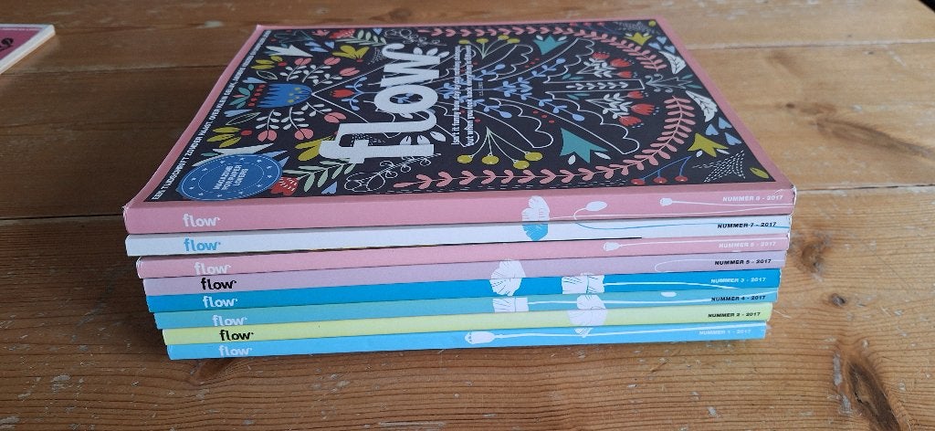 Flow Magazine Jaargang 2017 - Complete Set (8 nummers), Ophalen of Verzenden, Zo goed als nieuw, Damesbladen
