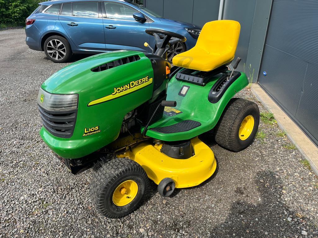 John deere L105 zitmaaier 14,5 PK B&S motor Hydrostaat, Ophalen, Gebruikt, -, Elektrische starter