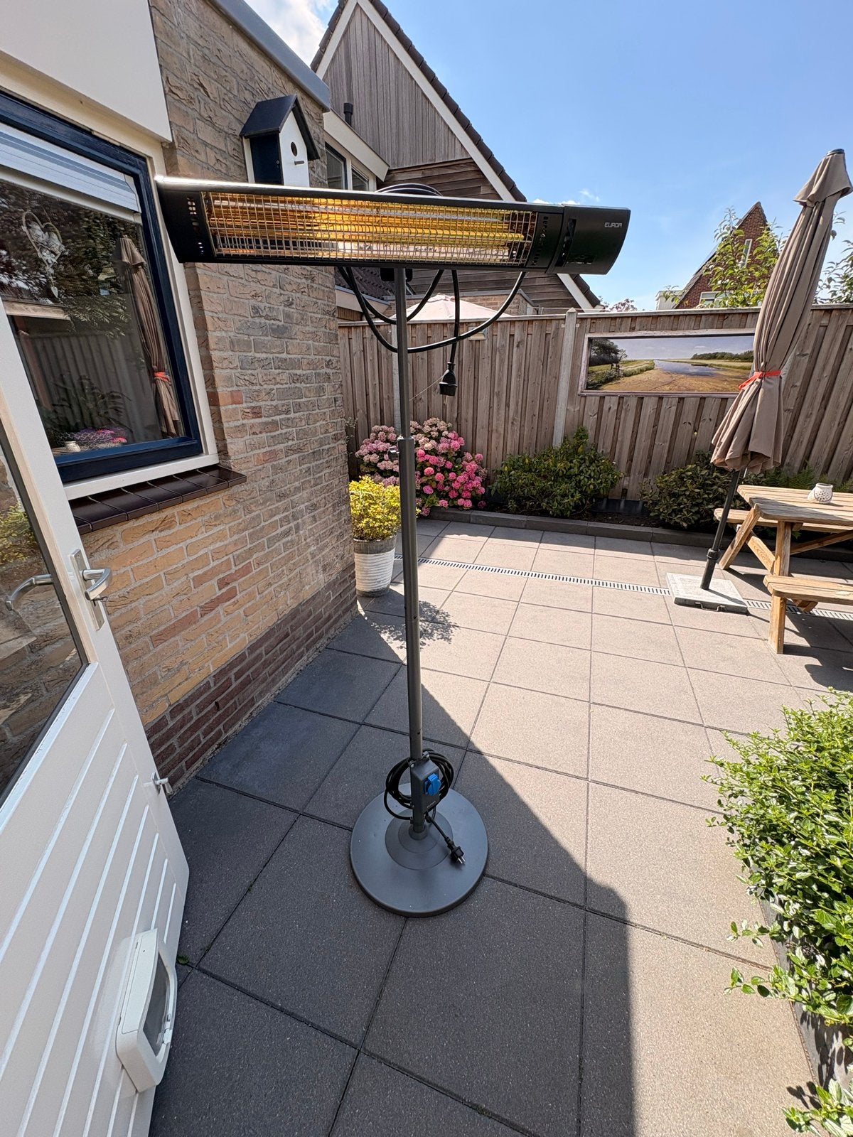 EUROM terrasheater met voet, Draaibaar, Vloer, Nieuw, Ophalen