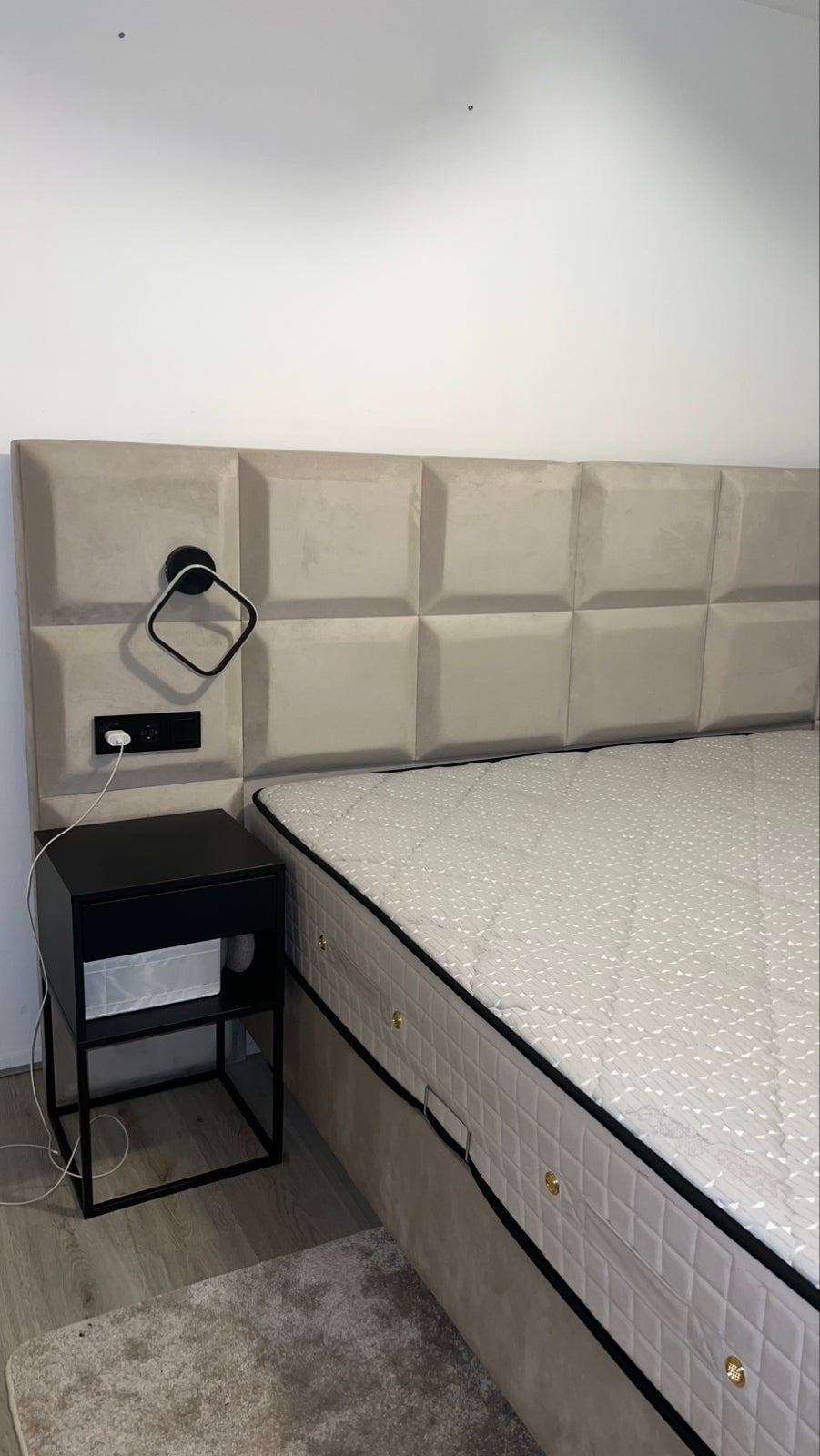 Exclusieve Kingsize Boxspring met Luxe Hoofdbord, Ophalen, Overige materialen, Tweepersoons, Zo goed als nieuw