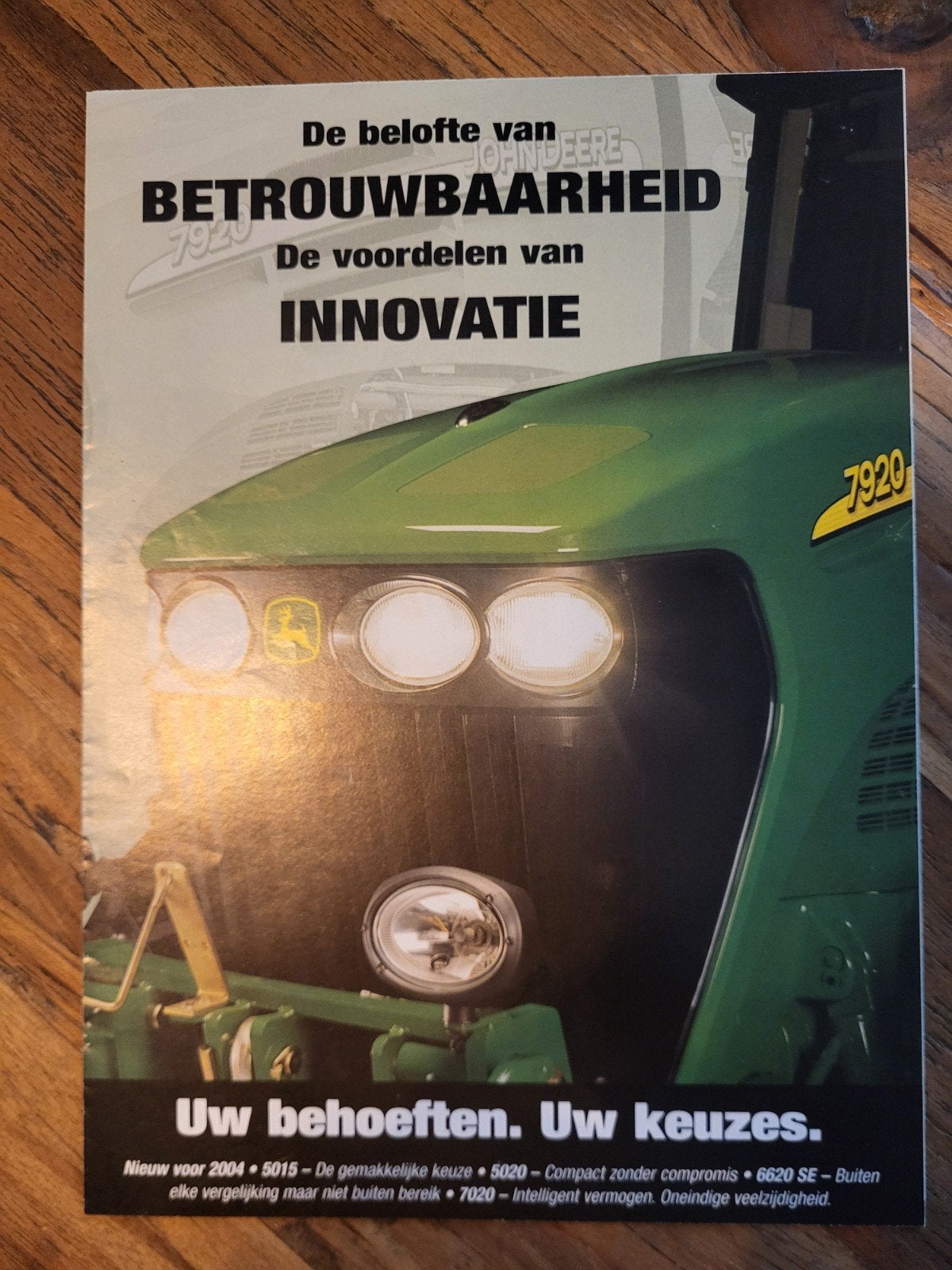 tractor folder John Deere innovatie, Boeken, Catalogussen en Folders, Ophalen of Verzenden, Zo goed als nieuw