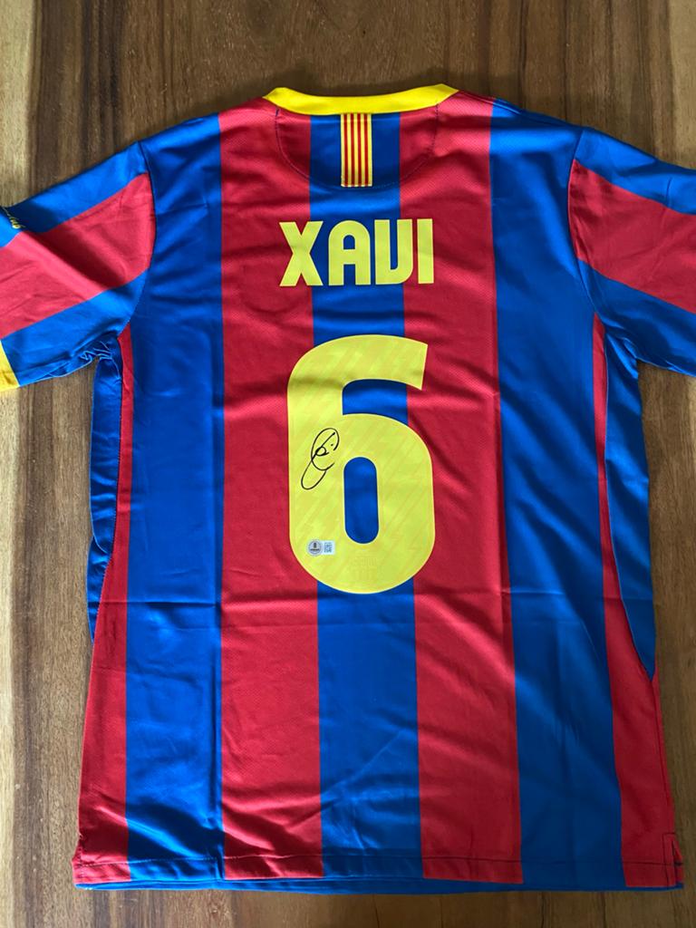 Gesigneerd Xavi FC Barcelona Thuisshirt 2011 Authenticated, Ophalen of Verzenden, Nieuw, Buitenlandse clubs, Shirt