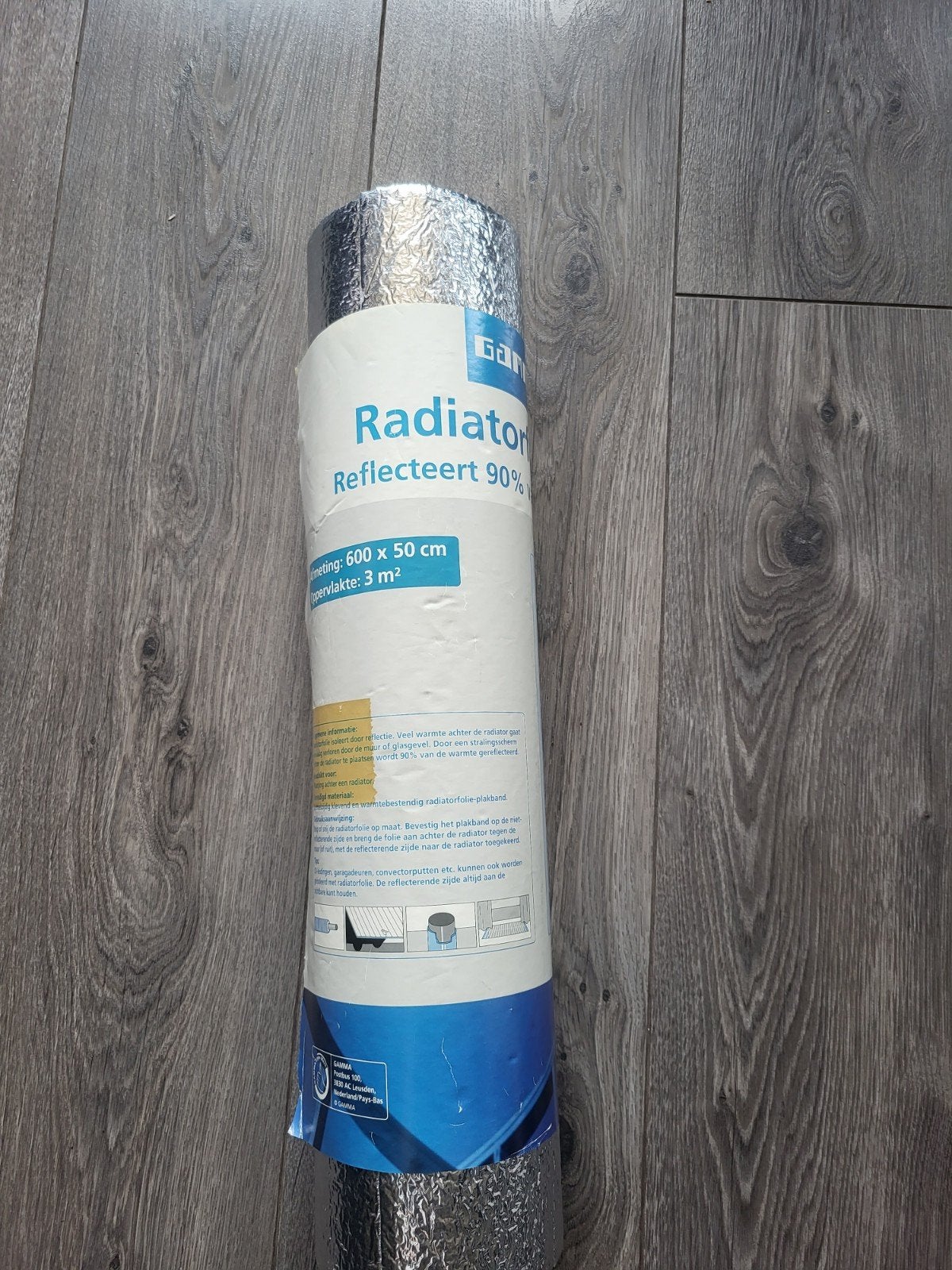 Nieuwe rol radiatorfolie  - 600 x 50 cm, Doe-het-zelf en Verbouw, Isolatie en Afdichting, Ophalen of Verzenden, Nieuw, Minder dan 5 m²