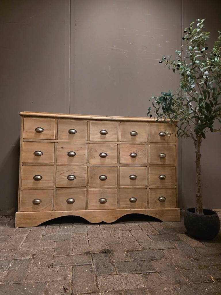 oude grenen ladekast apothekerskast bezorgen mogelijk, Huis en Inrichting, Kasten | Ladekasten, 5 laden of meer, Ophalen of Verzenden