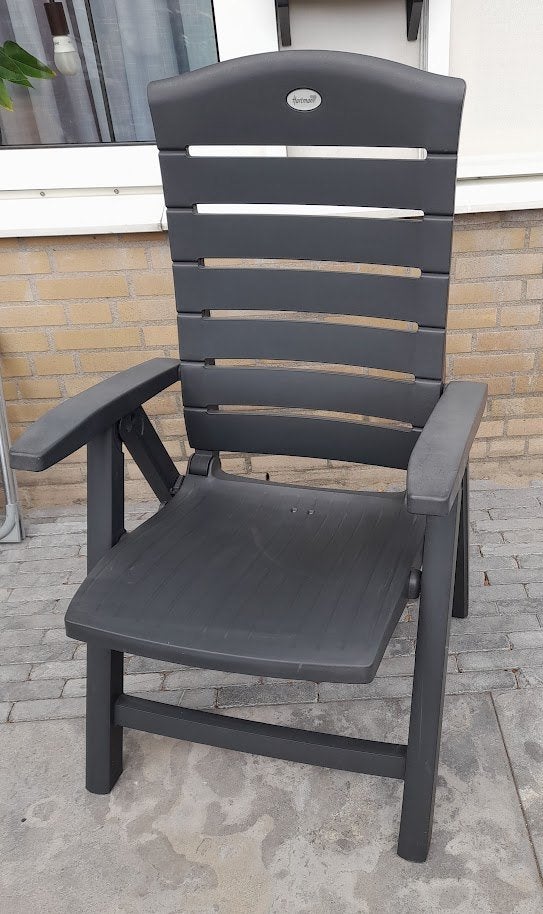 Hartman tuinstoel, Tuin en Terras, Ophalen, Gebruikt, Kunststof, Verstelbaar