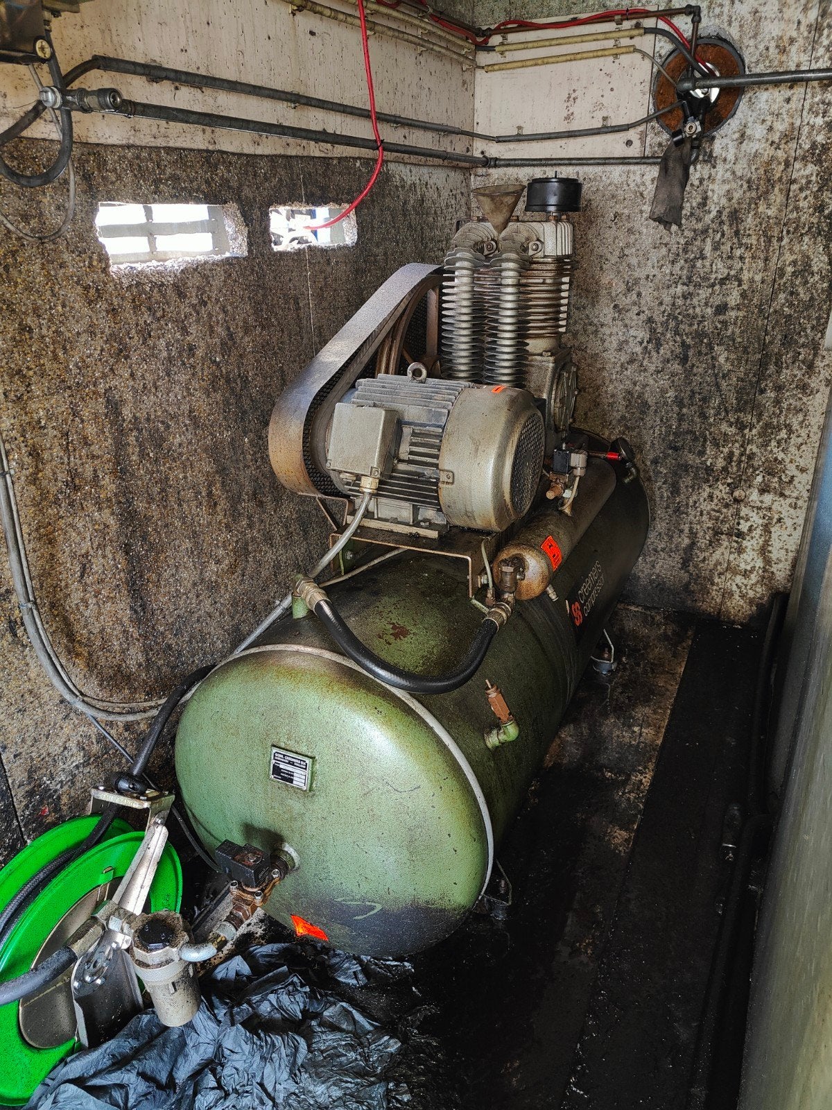 Creemers 500 liter compressor - Krachtige luchtcompressor, 100 liter of meer, Ophalen, Gebruikt