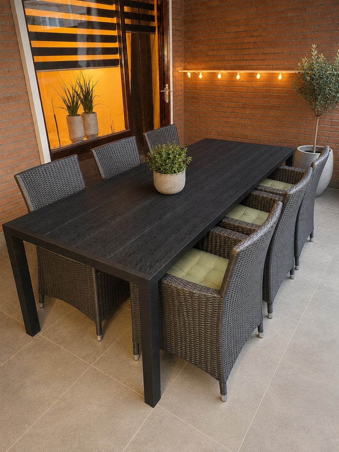 tuinset, Ophalen, Zo goed als nieuw, Eettafel, 6 zitplaatsen