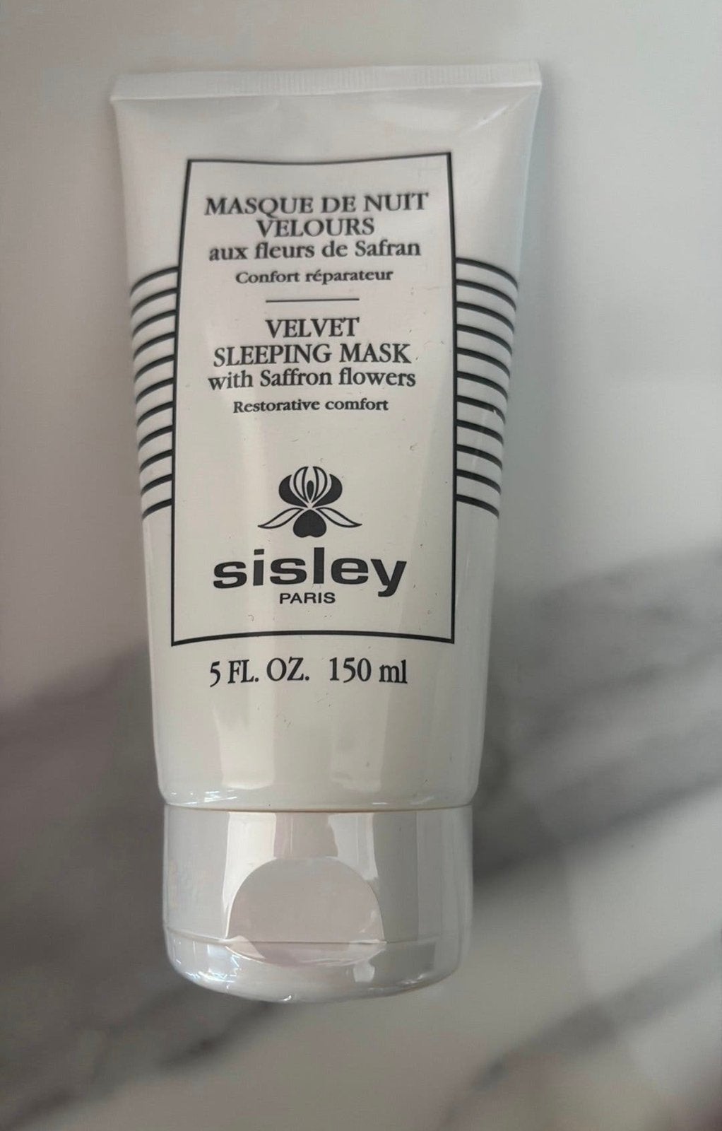 Sisley velvet sleeping mask with saffron grote tube 150ml, Ophalen of Verzenden, Nieuw, Gehele gezicht, Verzorging