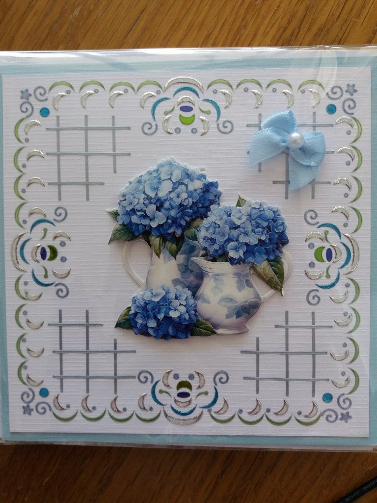 3D Kaartje met hortensias no.2707, Ophalen of Verzenden, Nieuw, Natuur